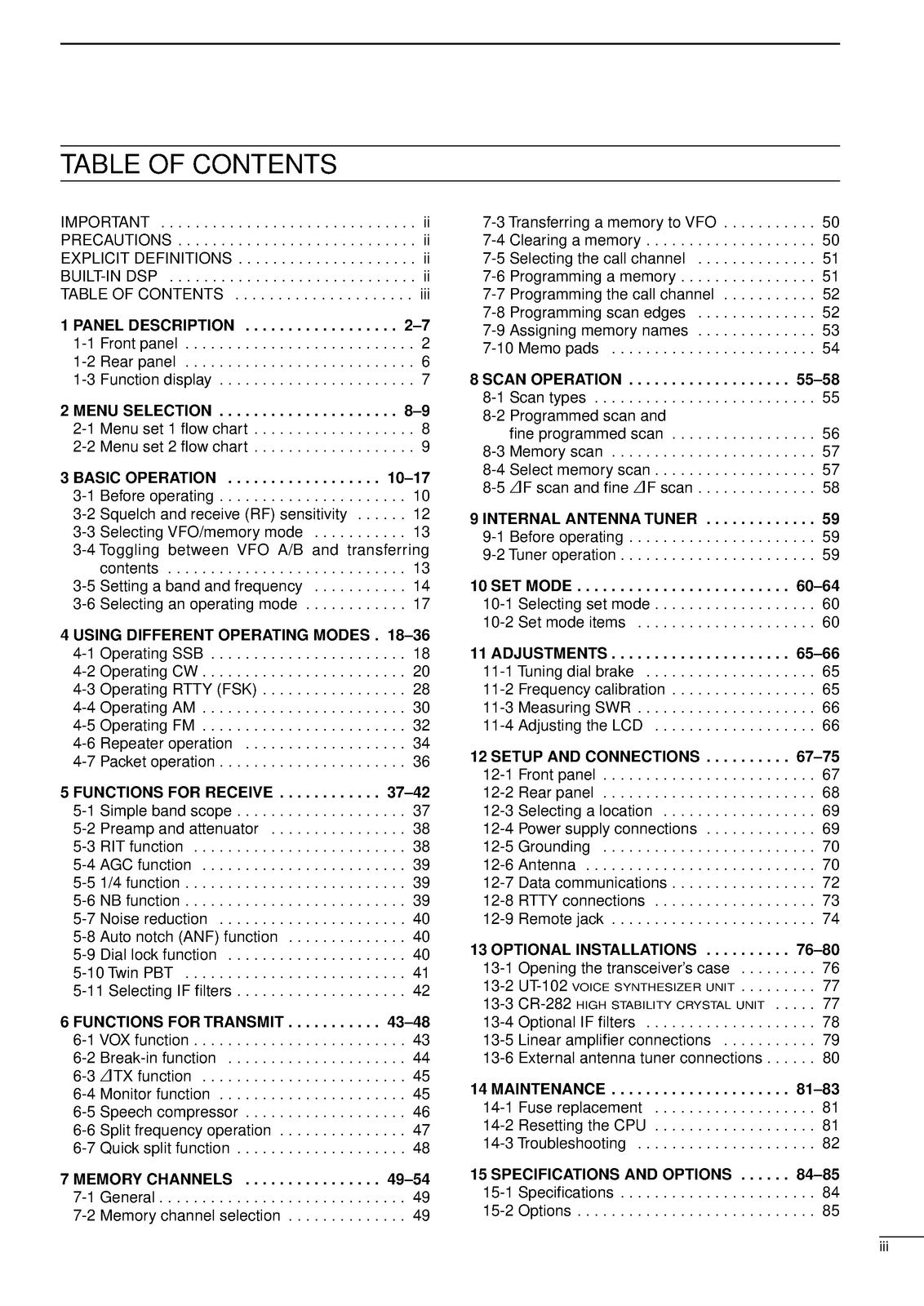 ICOM IC-746 VHF HF All Mode Transceiver Instruction Manual - WIRE BOUND - COVERS