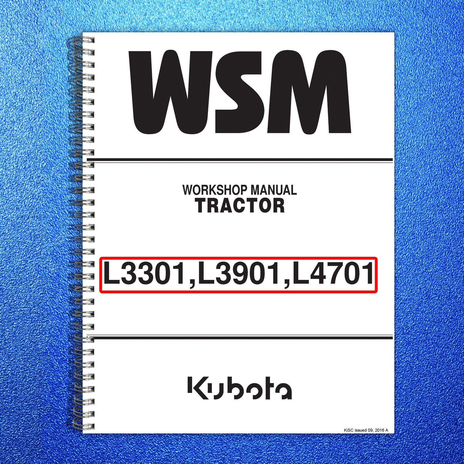 KUBOTA L3301 L3901 L4701 Workshop & Operators Manual BUNDLE - WIRE BOUND