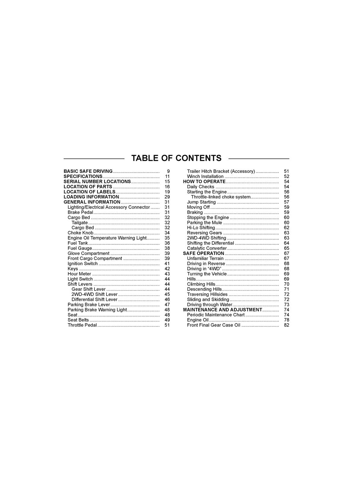 KAWASAKI Mule 610 4x4 XC Camo Utility Vehicle Owners Manual 2014 - WIRE BOUND