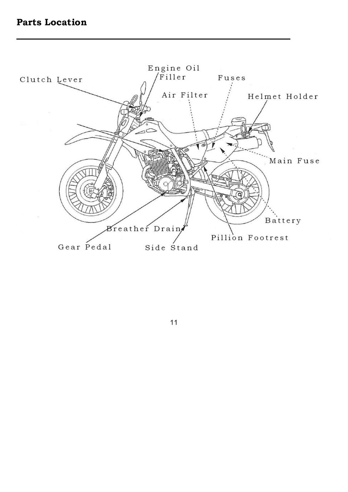 HONDA XR400M Owners Manual 2007 - STEEL WIRE BOUND - PROTECTIVE COVERS