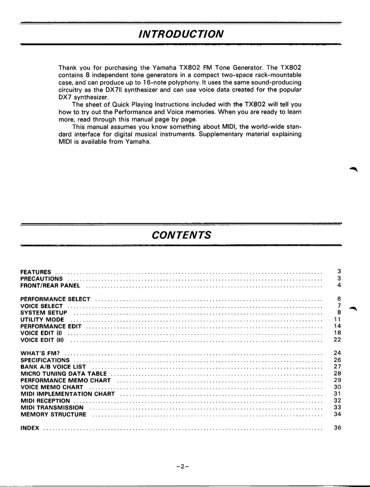 YAMAHA TX802 FM Tone Generator Owners Manual - STEEL WIRE BOUND - TOUGH COVERS