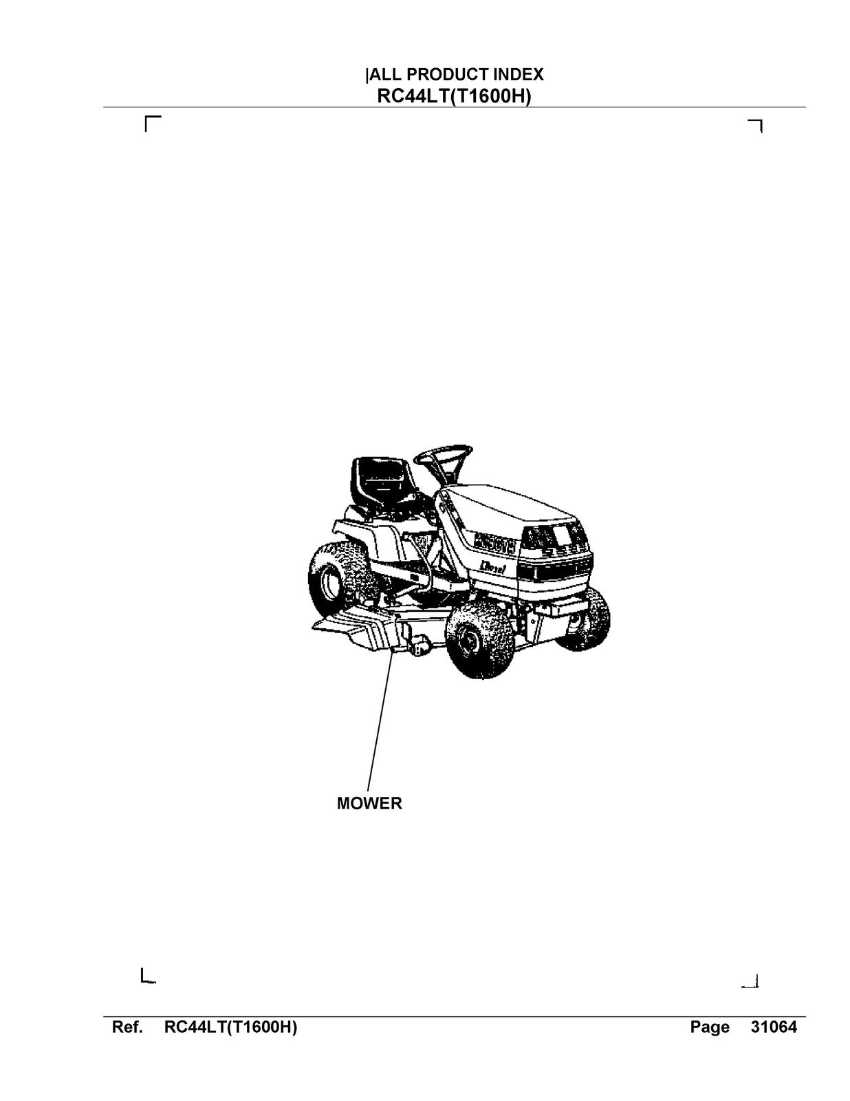 KUBOTA RC44LT Parts Manual - STEEL WIRE BOUND - PROTECTIVE COVERS