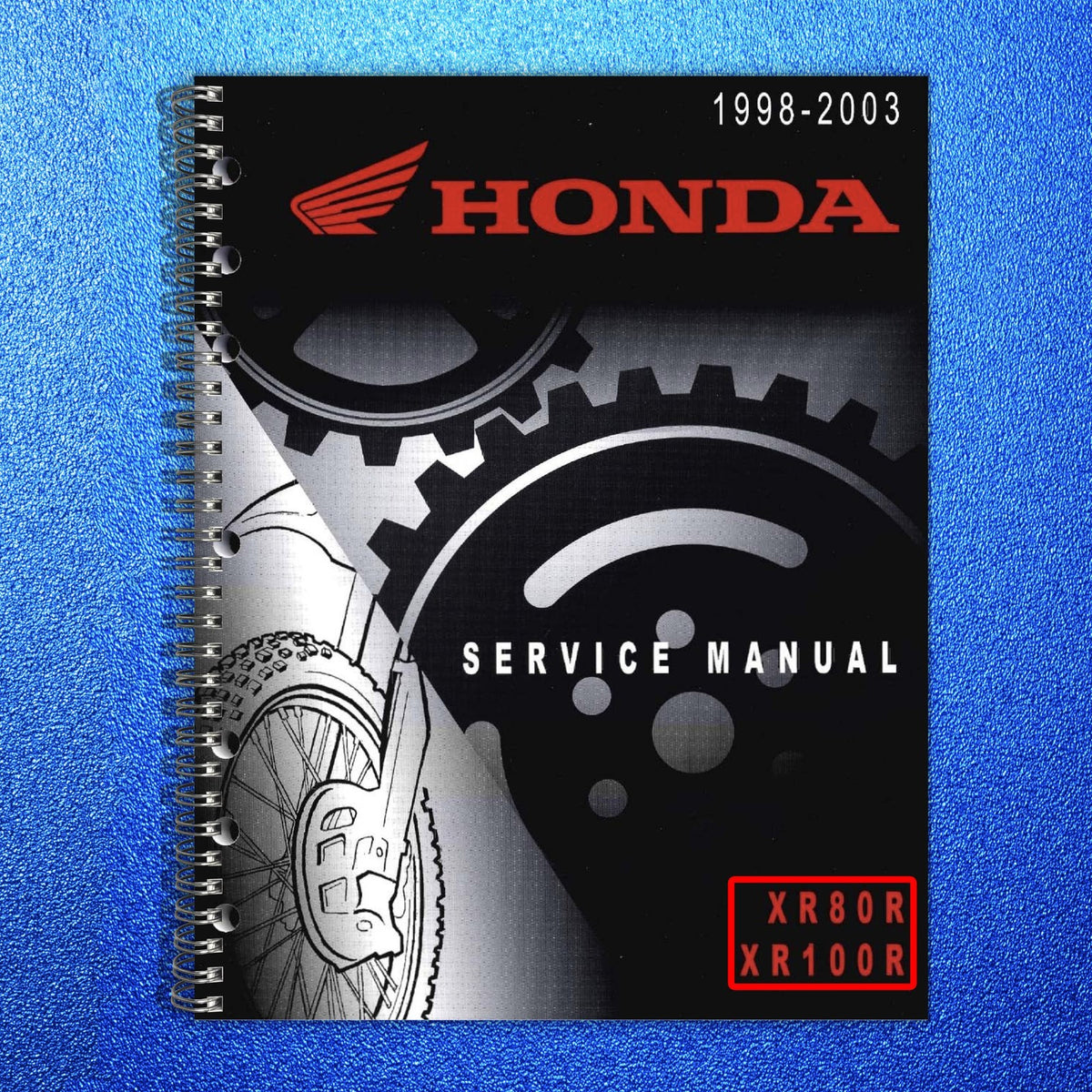 HONDA XR80R XR100R Service Manual BUNDLE - STEEL WIRE BOUND - PROTECTIVE COVERS