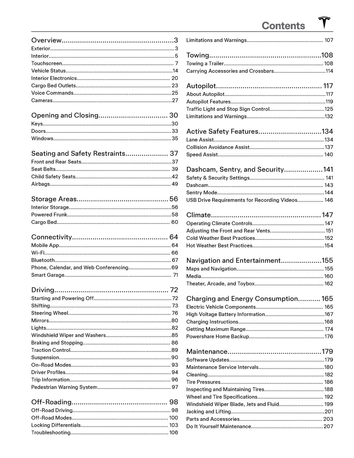 TESLA 2024 Cybertruck Owners Manual - STEEL WIRE BOUND - PROTECTIVE COVERS