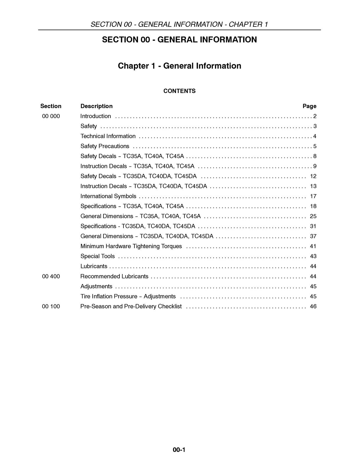 NEW HOLLAND TC35A 35DA 40A 40DA 45A 45DA Tractor Service Manual 2006 - BOUND