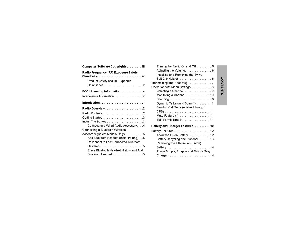 MOTOROLA CLP1010 CLP1040 CLP1060 Two-Way Radio User Guide Manual - WIRE BOUND