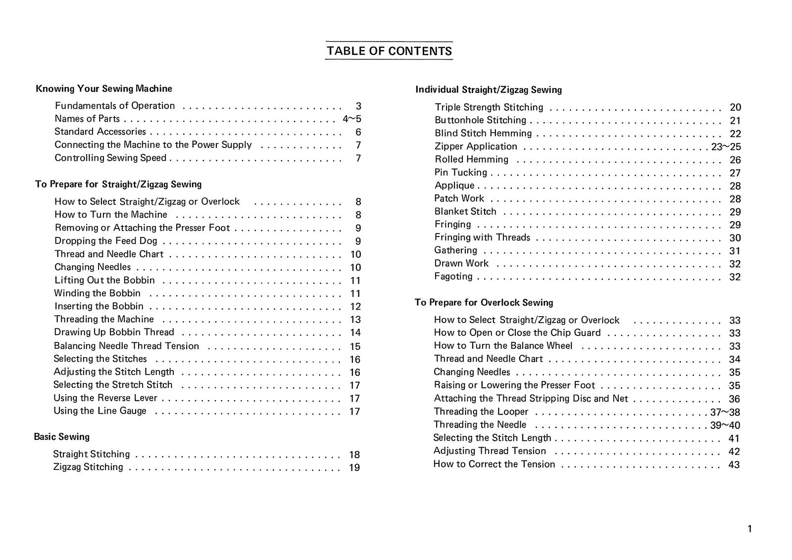 NEW HOME Combi DX 502 Sewing Machine Instruction Manual - WIRE BOUND - COVERS