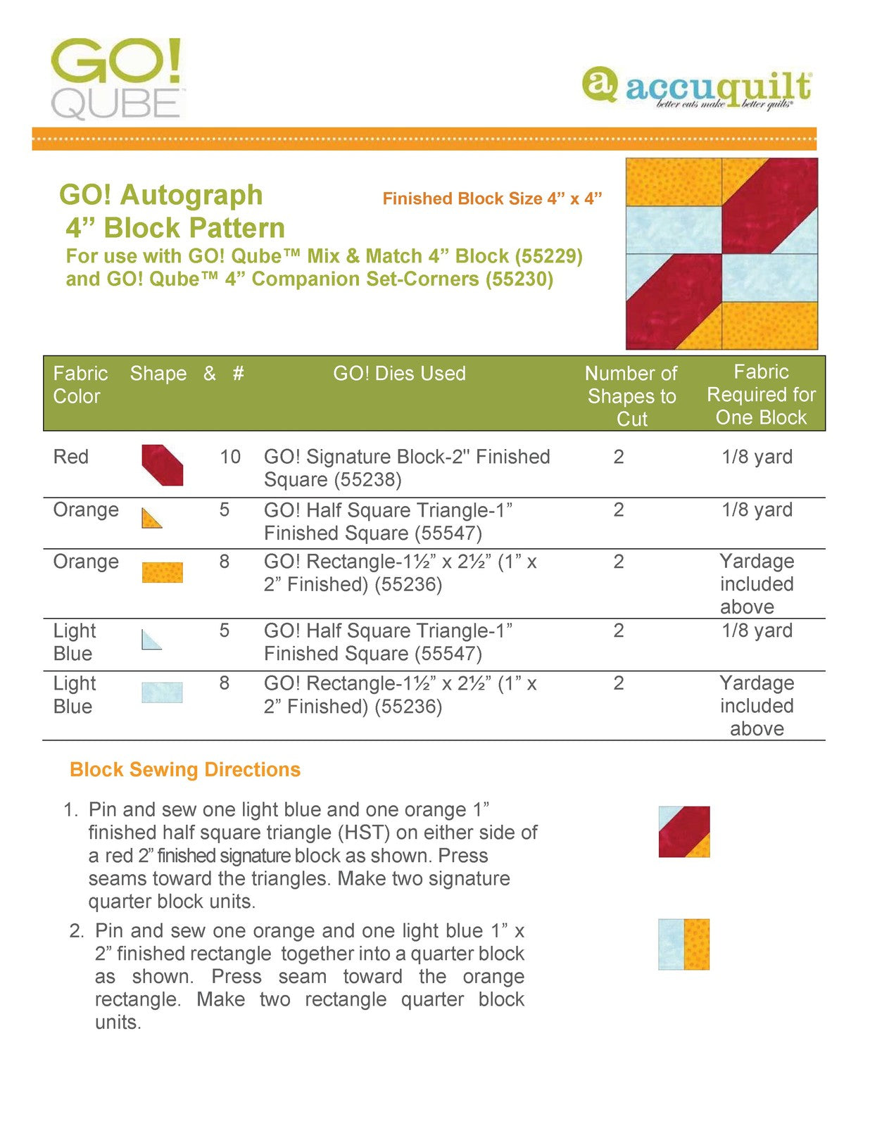ACCUQUILT Go Qube 4" Corners - STEEL WIRE BOUND - PROTECTIVE COVERS