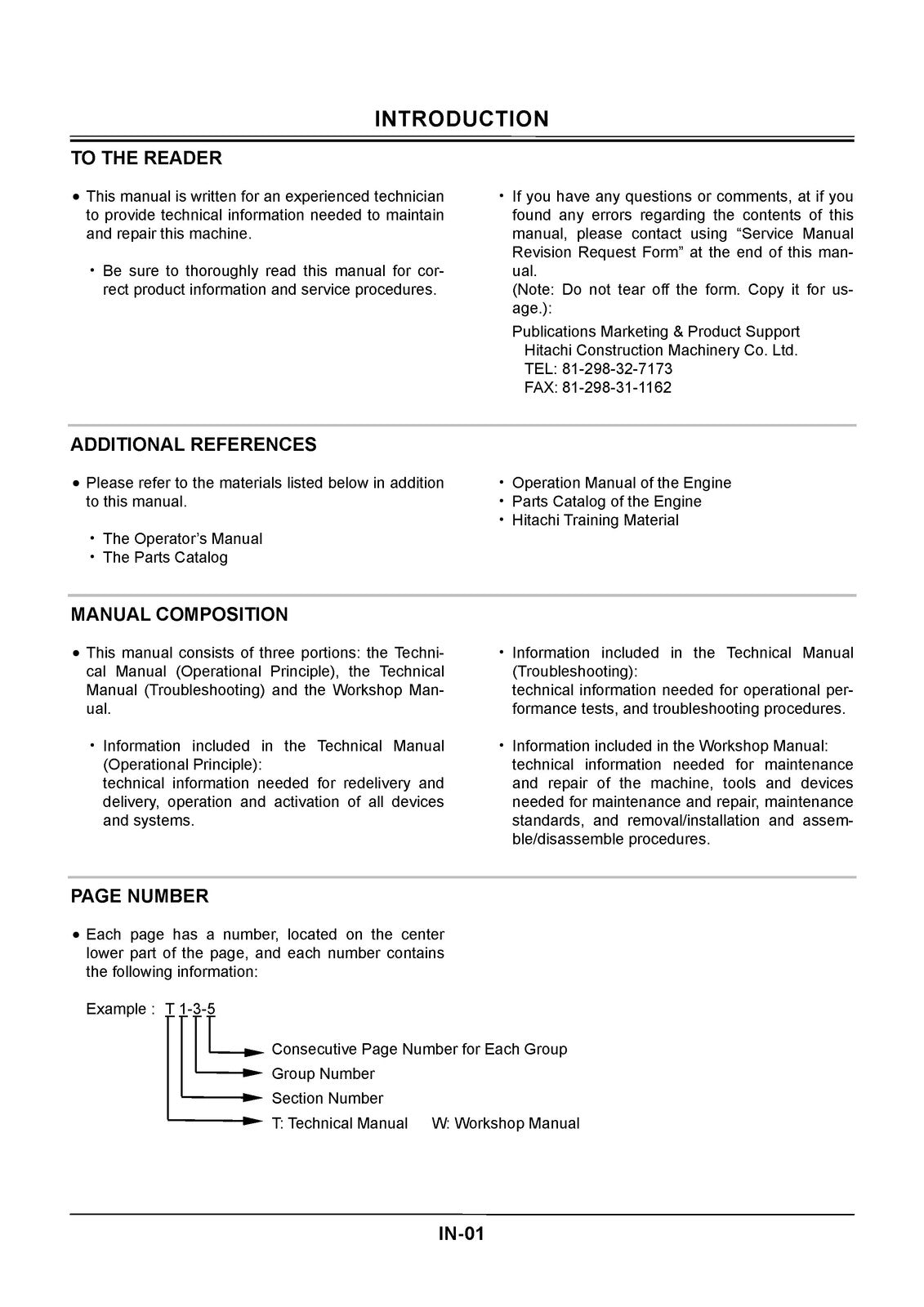 HITACHI ZAXIS 180W Wheeled Excavator Workshop Manual - WIRE BOUND - TOUGH COVERS