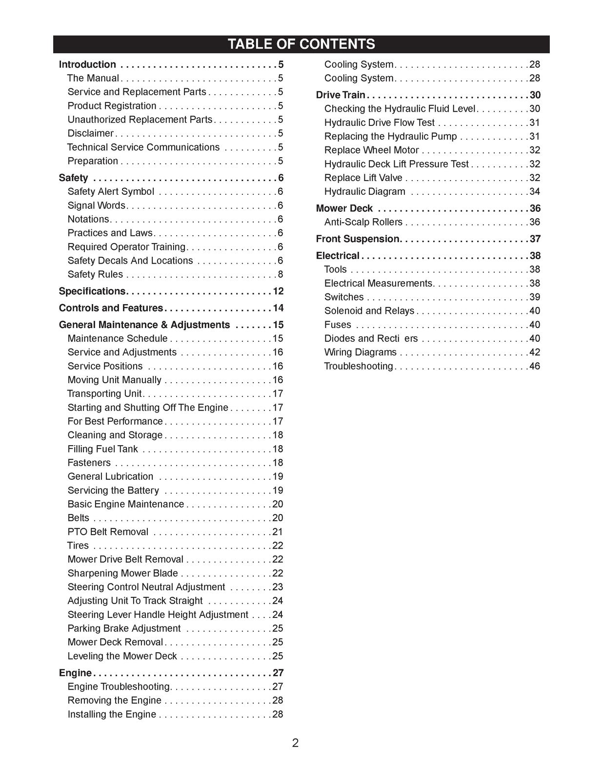 GRAVELY Promaster 260Z 272Z Service Manual 2004 - WIRE BOUND - TOUGH COVERS