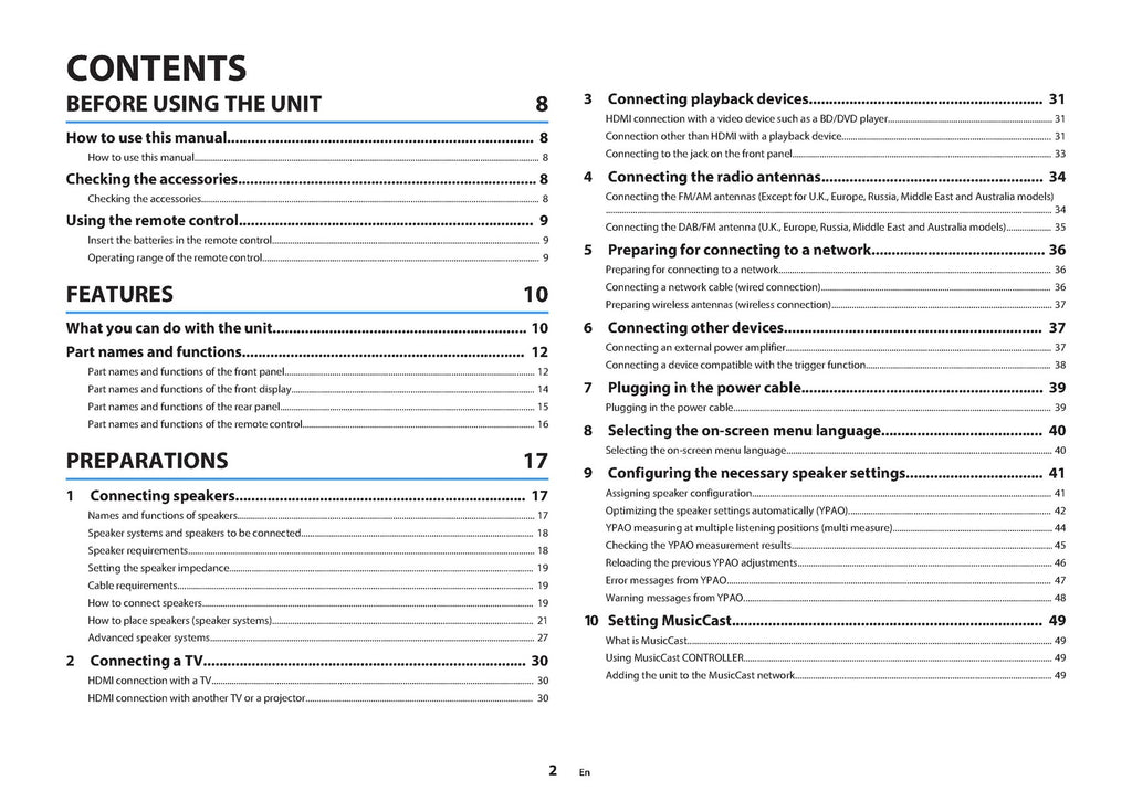 YAMAHA AVENTAGE RX-A880 AV Receiver Owners Manual - WIRE BOUND - TOUGH COVERS