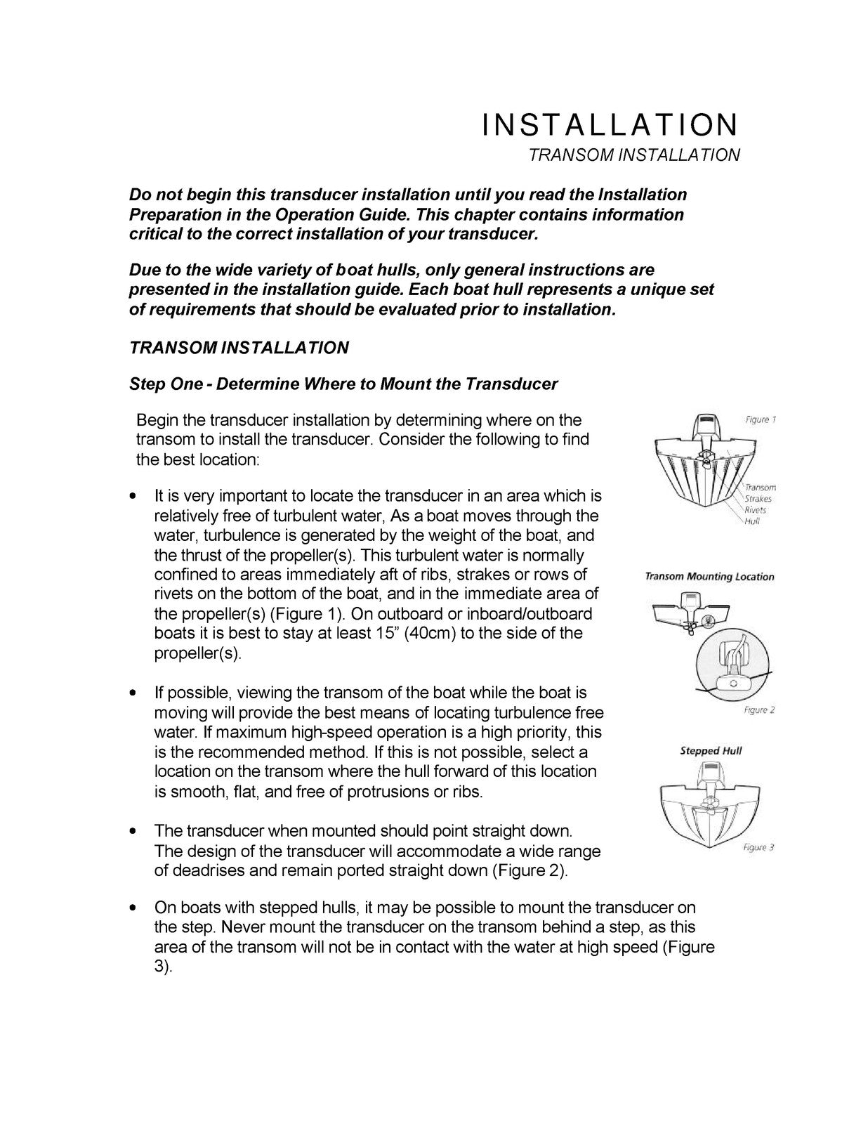 HUMMINBIRD Fishfinder Installation Preparation Manual - WIRE BOUND - COVERS