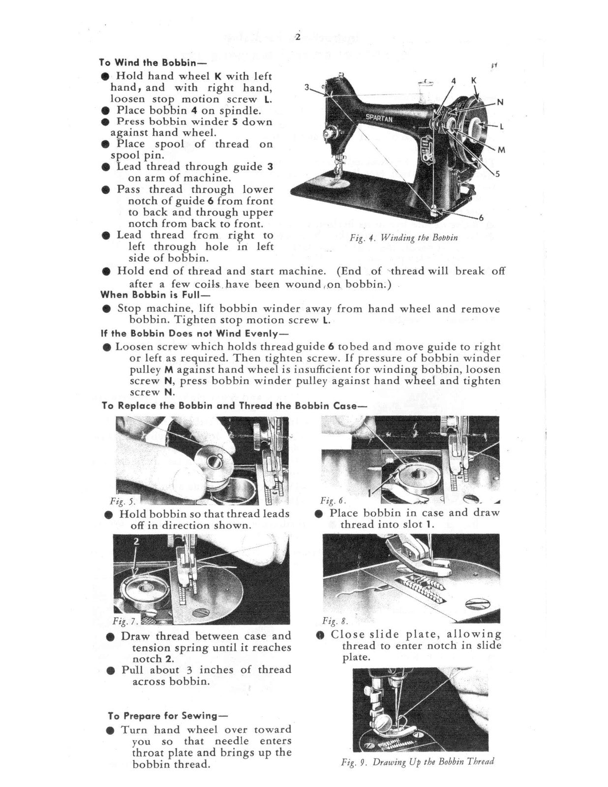 SINGER Spartan 192 Sewing Machine Instructions Manual - WIRE BOUND - COVERS