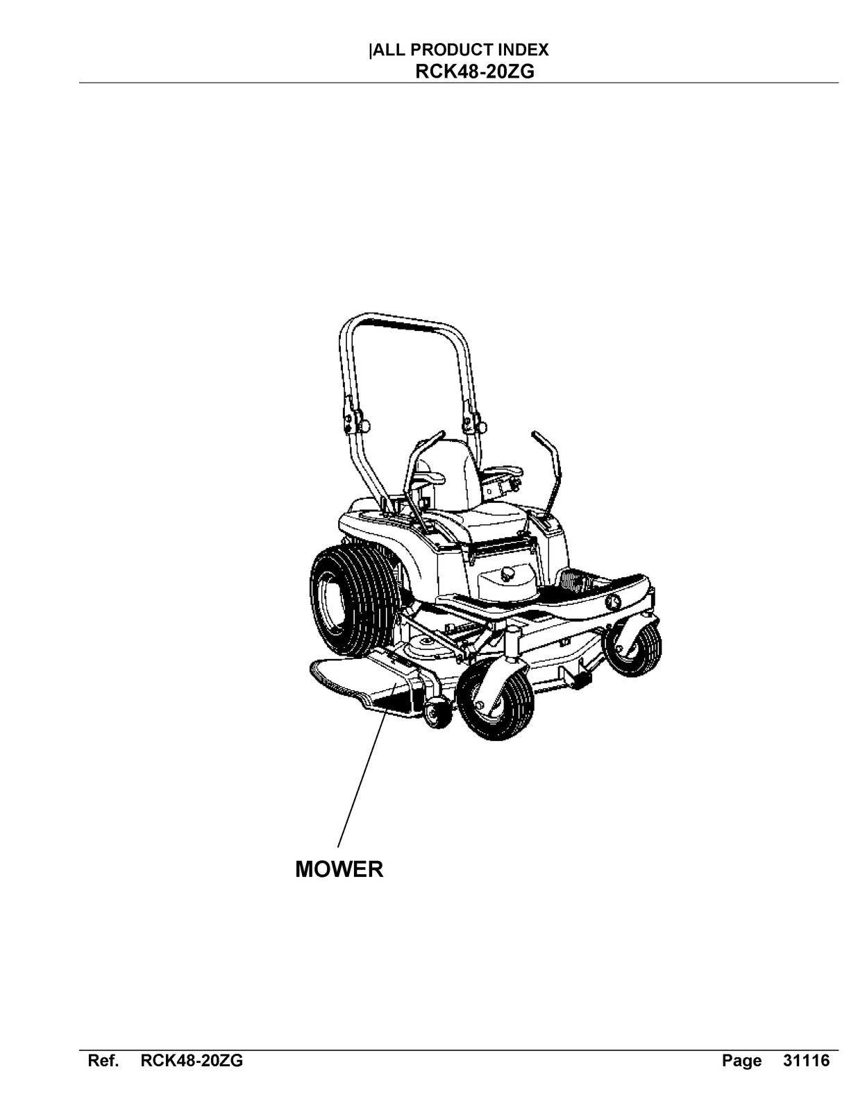 KUBOTA RCK48-20ZG Parts Manual - STEEL WIRE BOUND - PROTECTIVE COVERS
