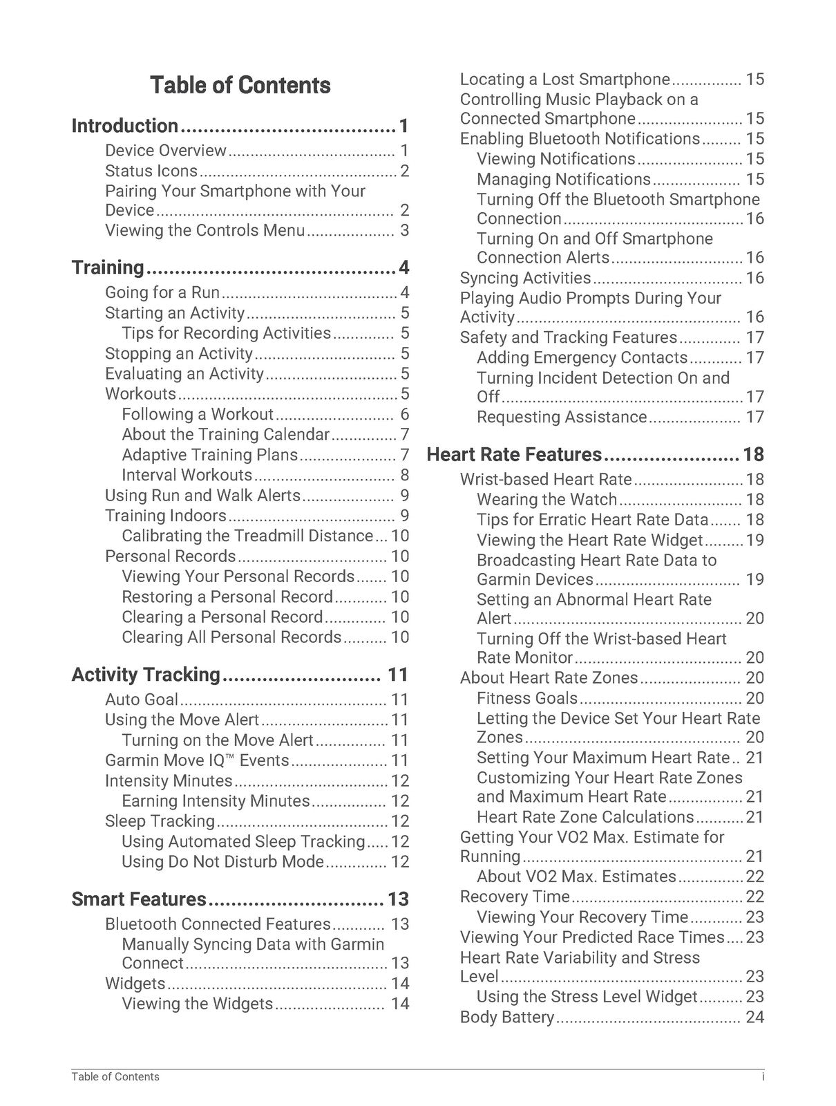 GARMIN Forerunner 45 45 Plus Owners Manual 2019 - WIRE BOUND - TOUGH COVERS