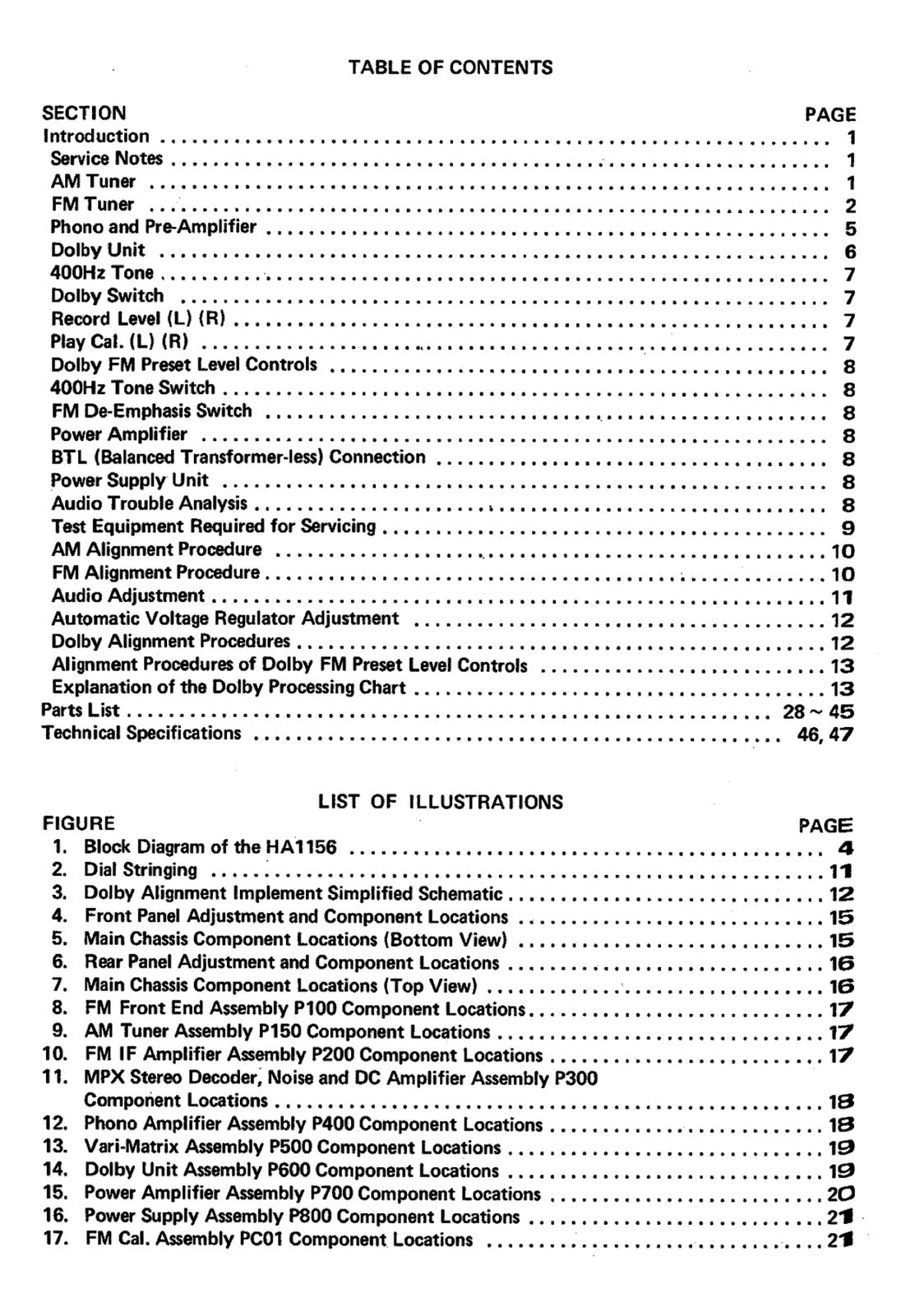 MARANTZ 4300 Stereo 2 Quadradial 4 Receiver Service Manual, FOLDOUTS