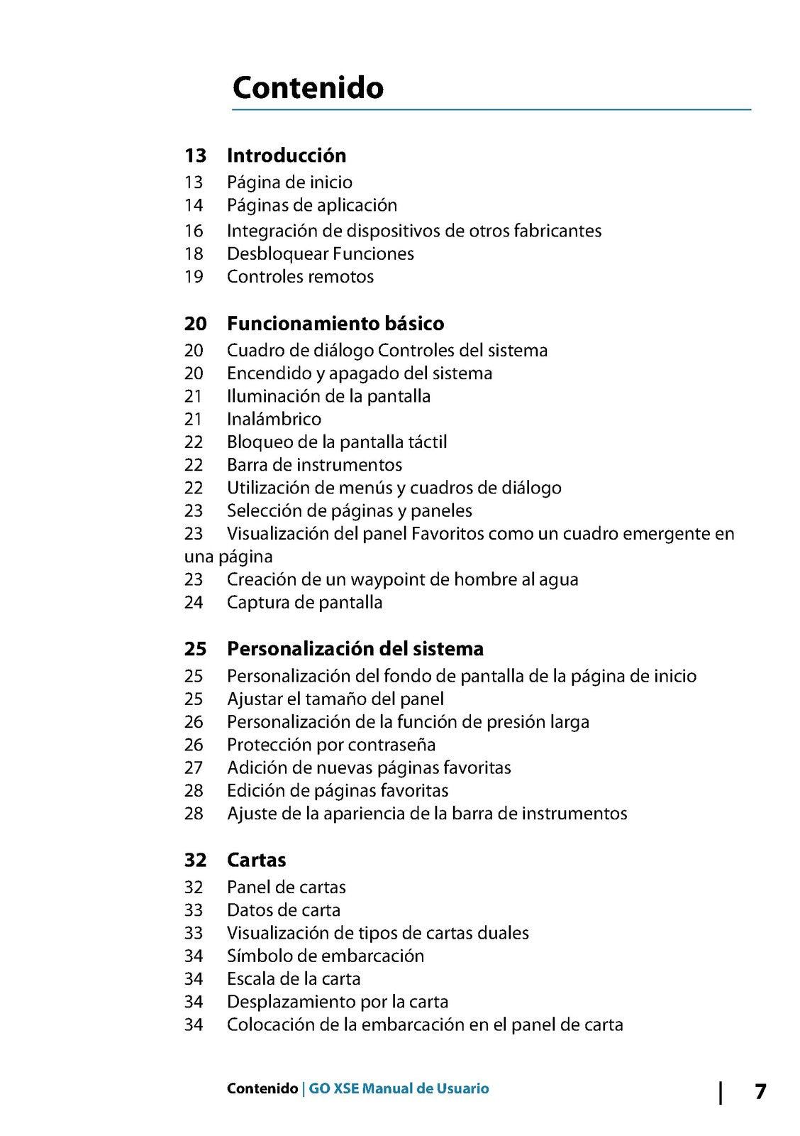 SIMRAD GO XSE Operators Manual - STEEL WIRE BOUND - COVERS - SPANISH