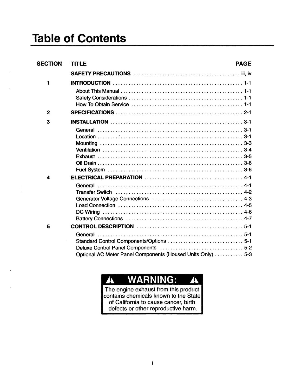 ONAN JB JCA JCB Generator Set Operators Manual 1994 - WIRE BOUND - TOUGH COVERS