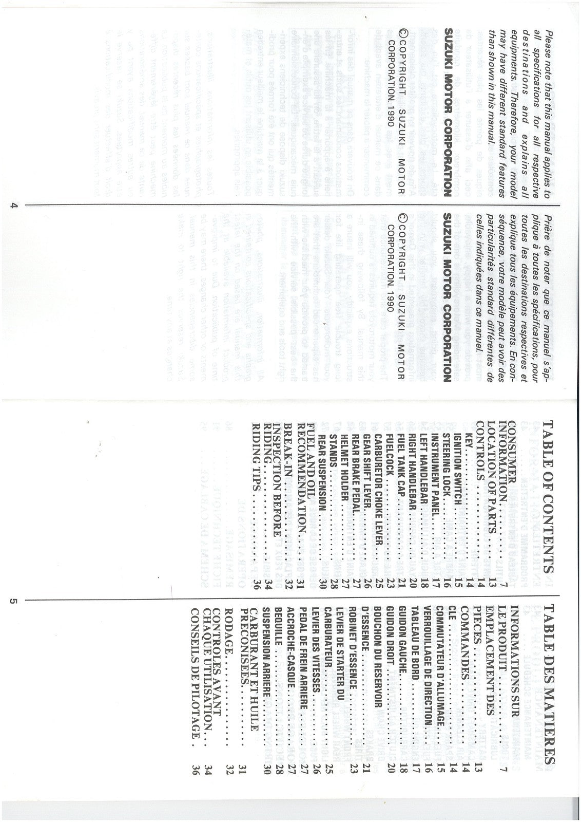 SUZUKI GN125 Motorcycle Owners Manual 1990 - STEEL WIRE BOUND - TOUGH COVERS