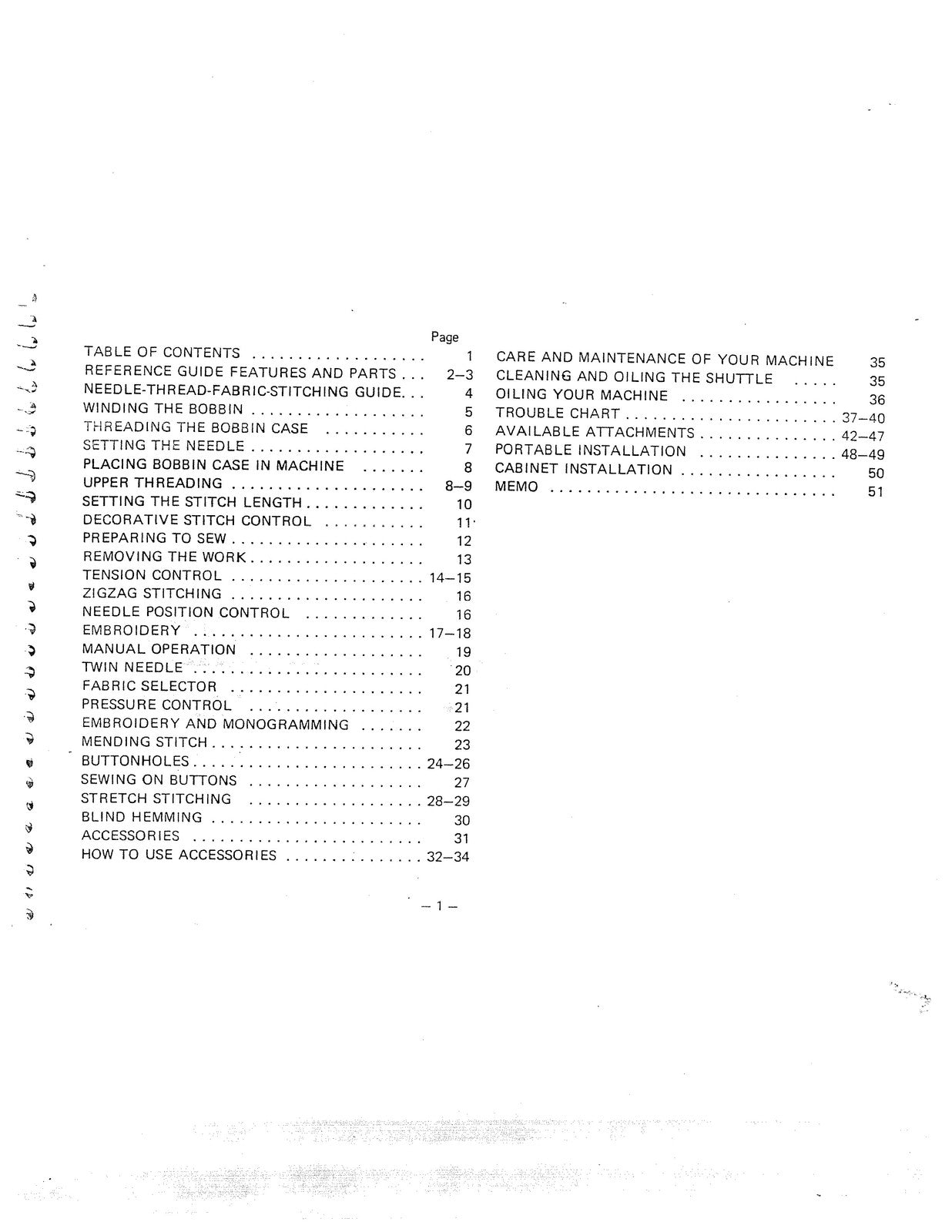 WHITE 954 Sewing Machine Instruction Manual - STEEL WIRE BOUND - TOUGH COVERS