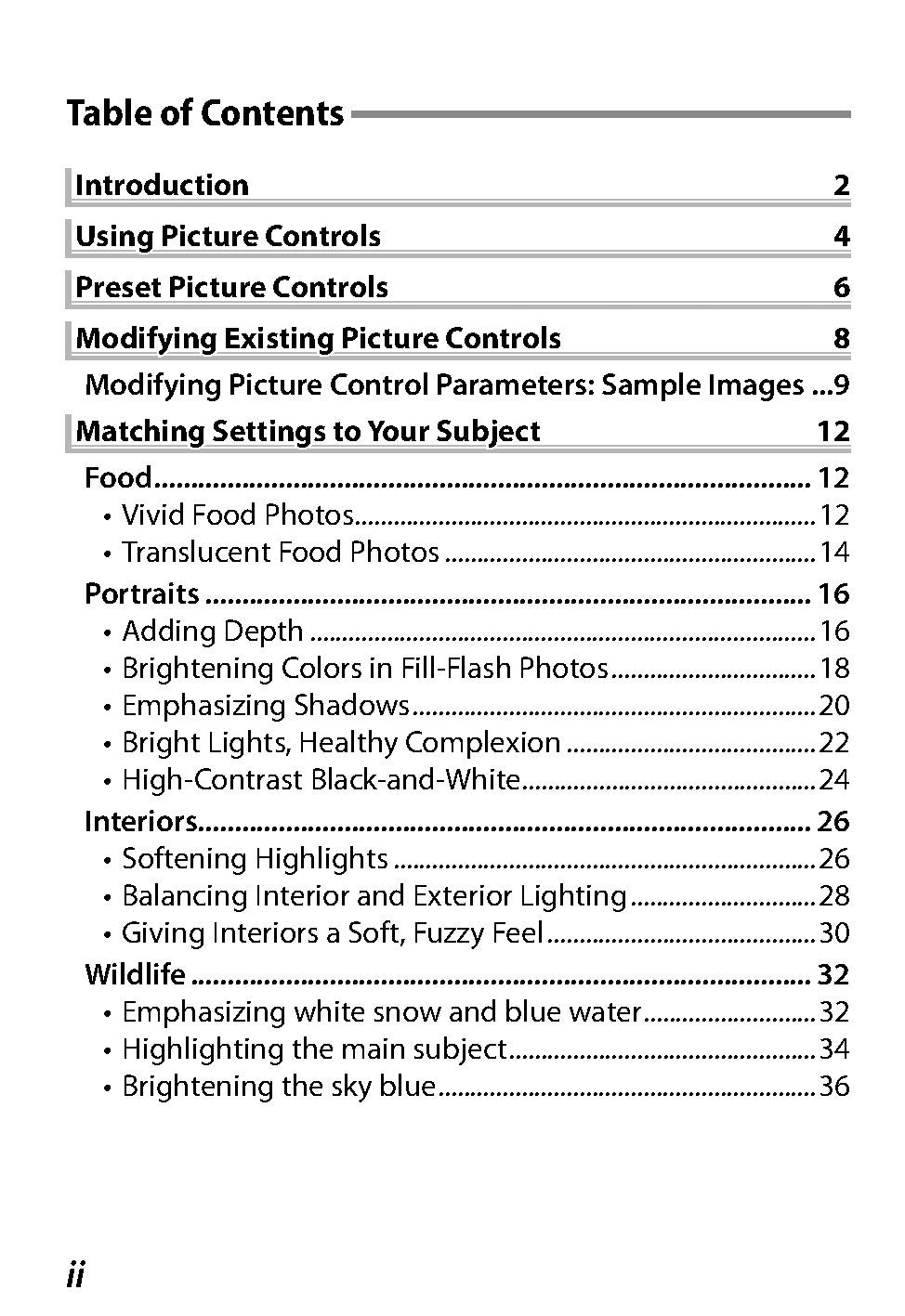 NIKON D800 D800E Picture Control Technical Guide - WIRE BOUND - TOUGH COVERS