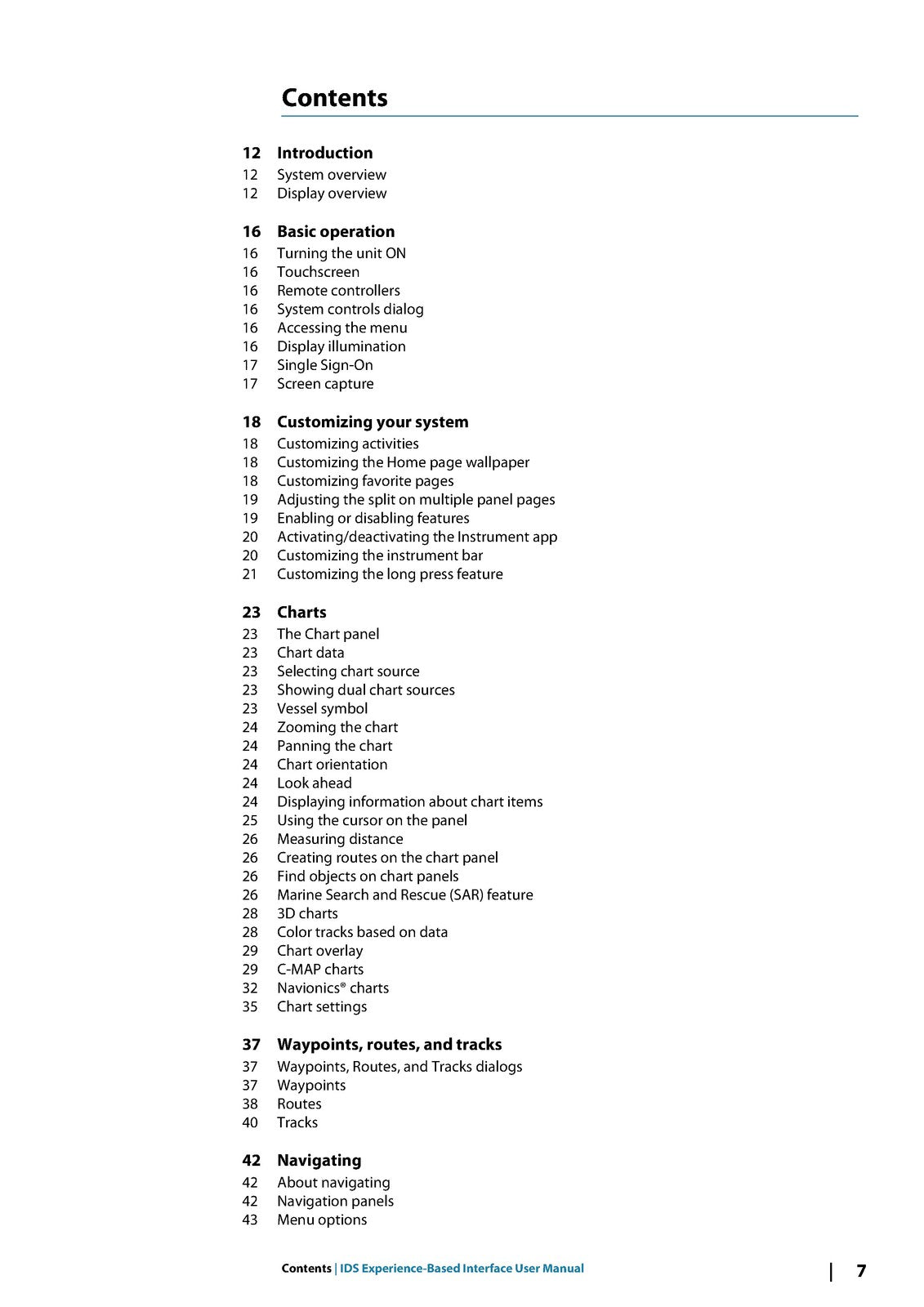 SIMRAD IDS Experience-Based Interface User Manual - WIRE BOUND - TOUGH COVERS