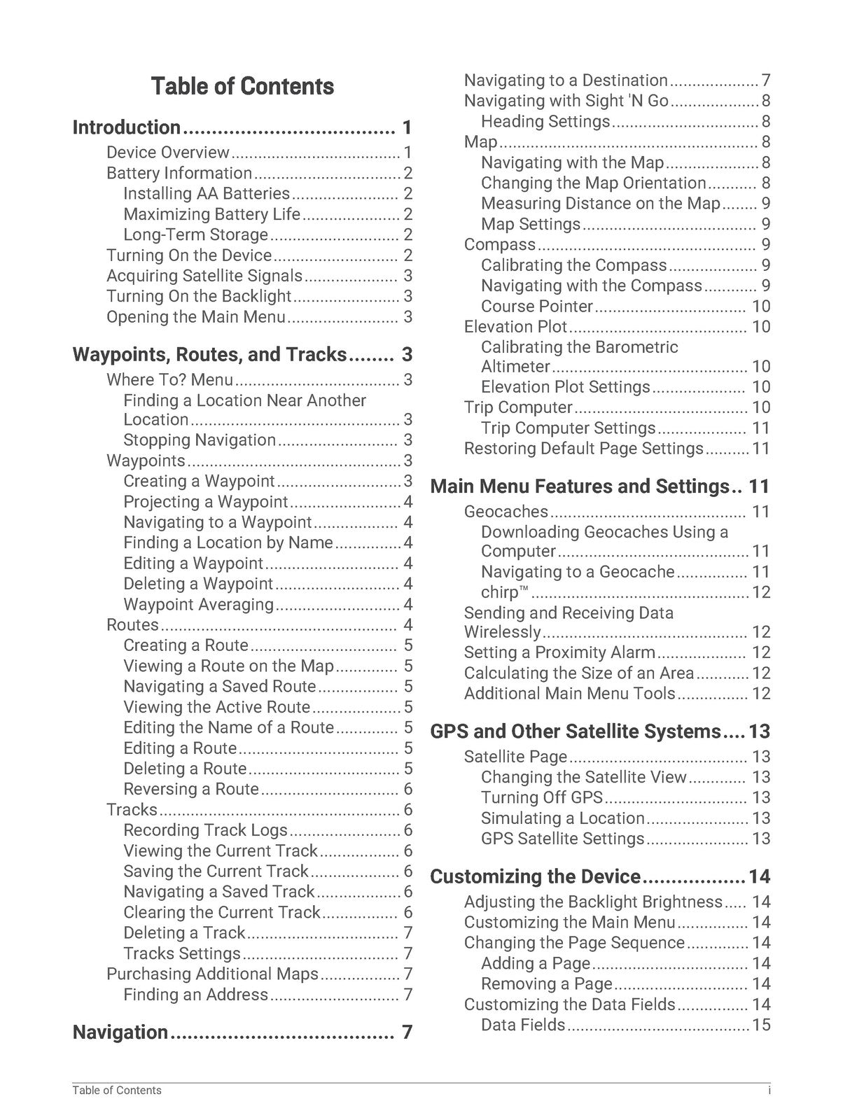 GARMIN eTrex 10 20 20x 30 30x Owners Manual 2020 - WIRE BOUND - TOUGH COVERS