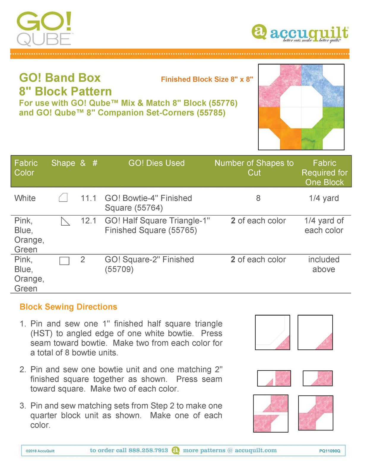 ACCUQUILT Go Qube 8" Corners - STEEL WIRE BOUND - PROTECTIVE COVERS