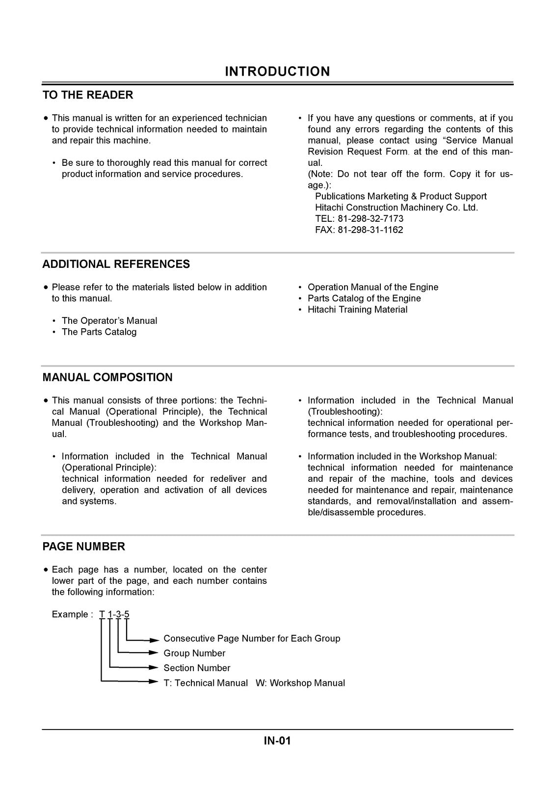 HITACHI Zaxis 330 330LC 350H 350LCH 370MTH Excavator Workshop Manual - BOUND
