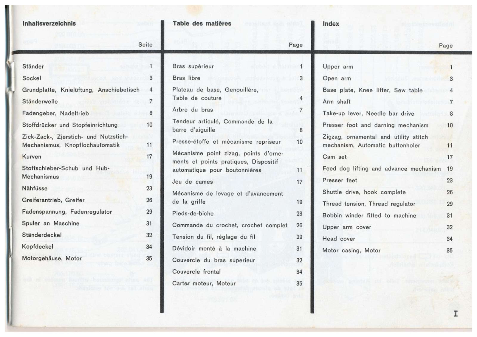 BERNINA 830 831 832 Record Sewing Machine Illustrated Parts Manual - WIRE BOUND