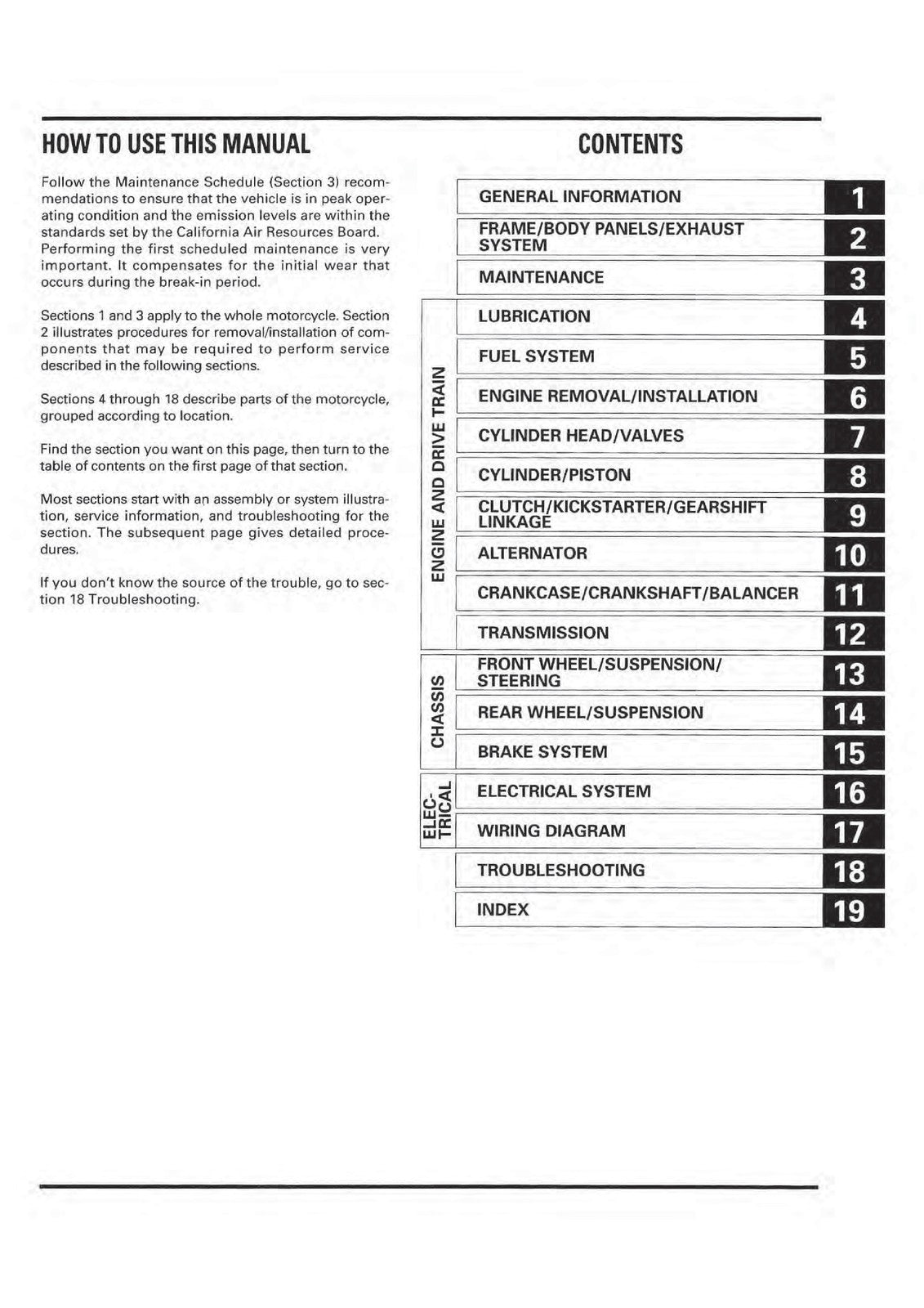 HONDA XR250R Motorcycle Service Manual - STEEL WIRE BOUND - PROTECTIVE COVERS