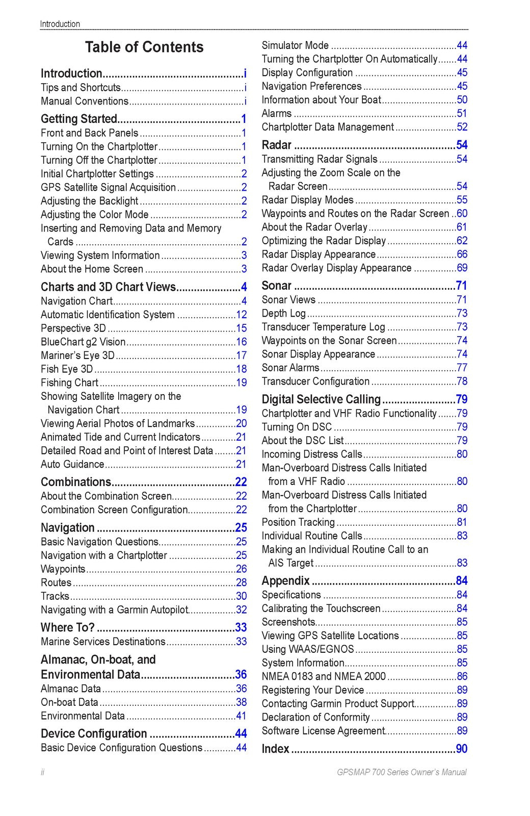 GARMIN GPSMAP 700 Series Owners Manual 2010 - STEEL WIRE BOUND - TOUGH COVERS