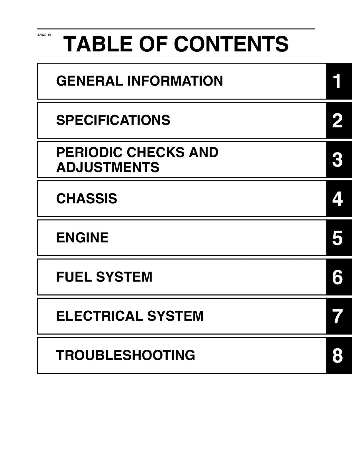YAMAHA XV19SX XV19MX XV19CTSX XV19CTMX XV19CSX XV19CX Service Manual 2008