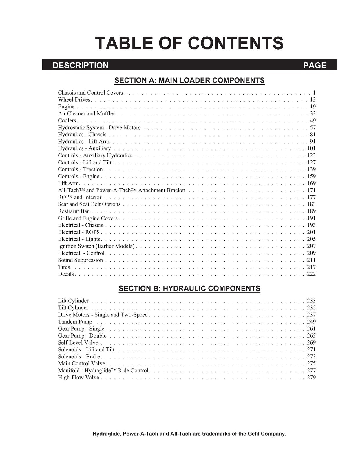 GEHL SL4640 4840 5640 SL6640E PARTS MANUAL - STEEL WIRE BOUND TOUGH COVERS