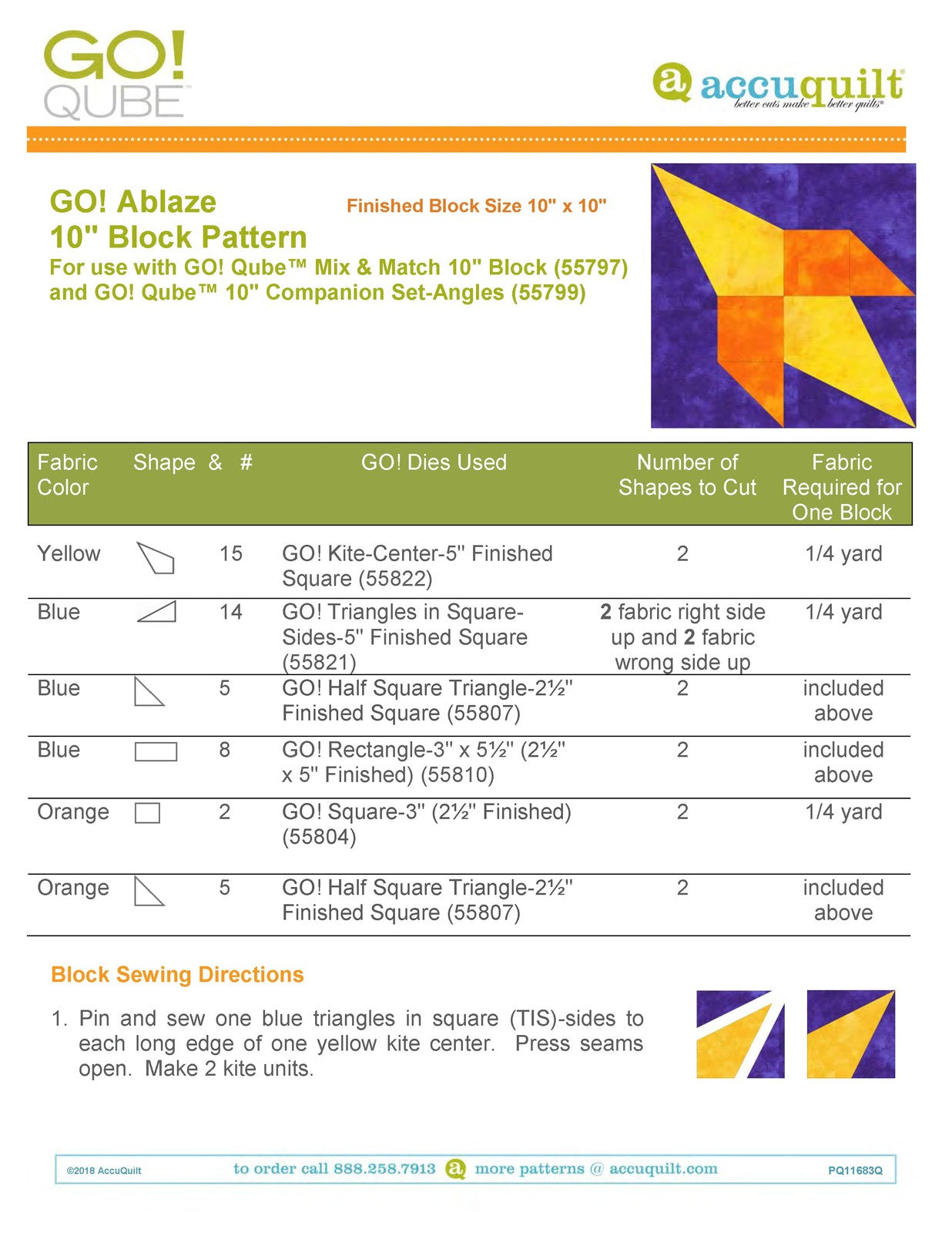 ACCUQUILT Go Qube 10" Angles - STEEL WIRE BOUND - PROTECTIVE COVERS