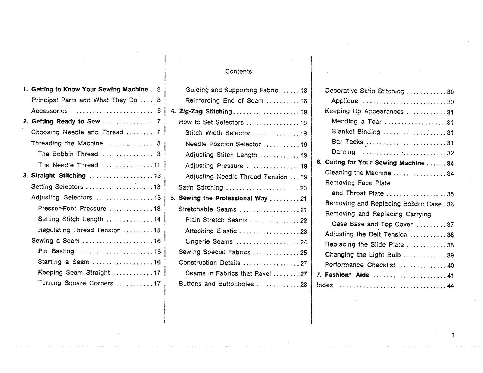 SINGER 257 Fashion Mate Sewing Machine Instruction Manual - WIRE BOUND - COVERS