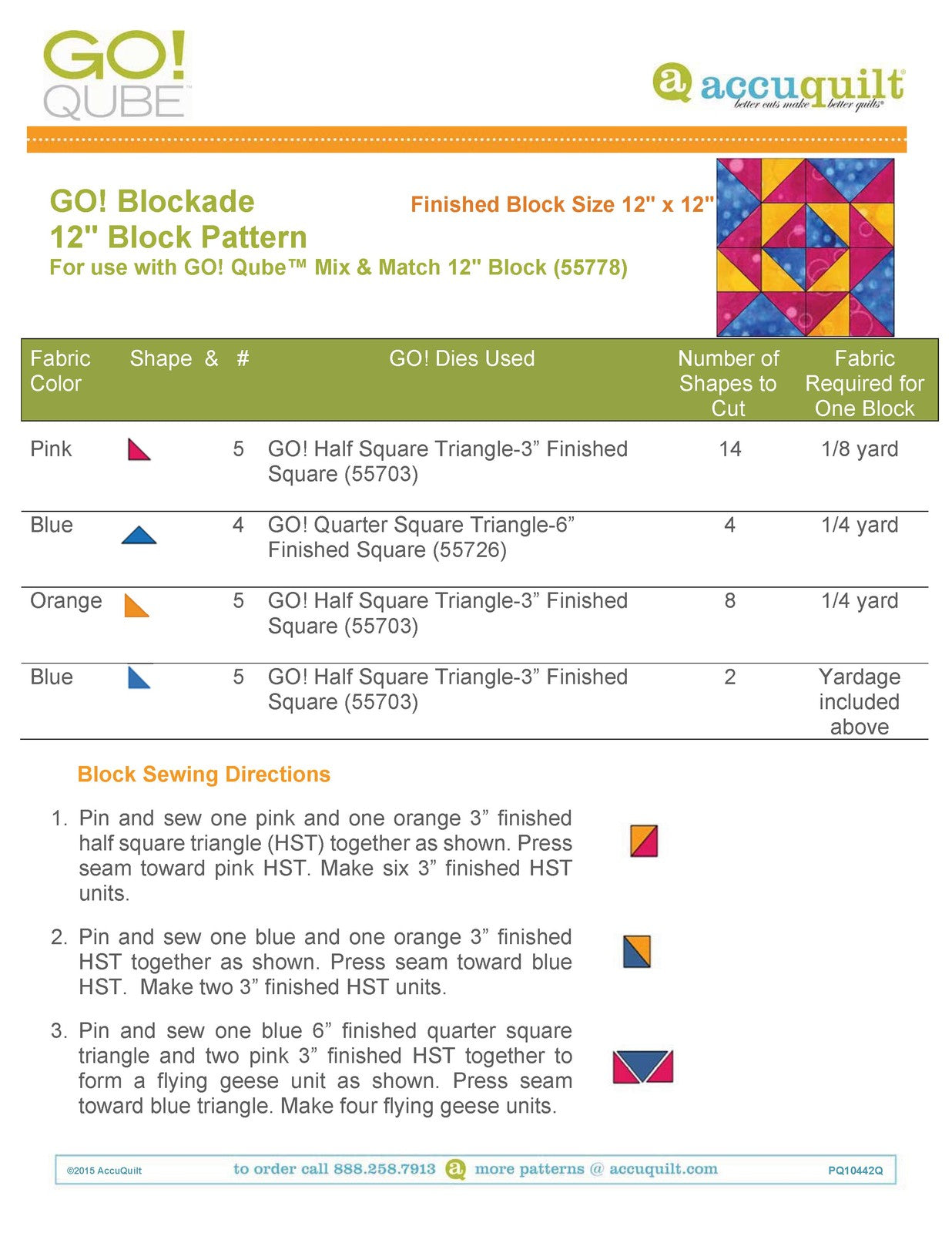 ACCUQUILT Go Qube 12" Blocks - STEEL WIRE BOUND - PROTECTIVE COVERS