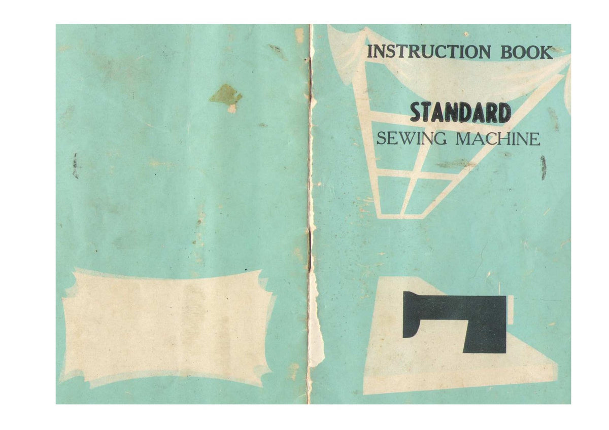 STANDARD Sewing Machine Instruction Book Manual - WIRE BOUND - TOUGH COVERS