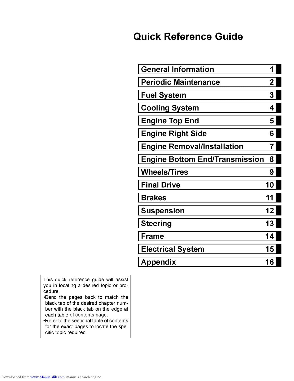 KAWASAKI KX85 KX85-II KX100 Motorcycle Service Manual 2014 - WIRE BOUND - COVERS