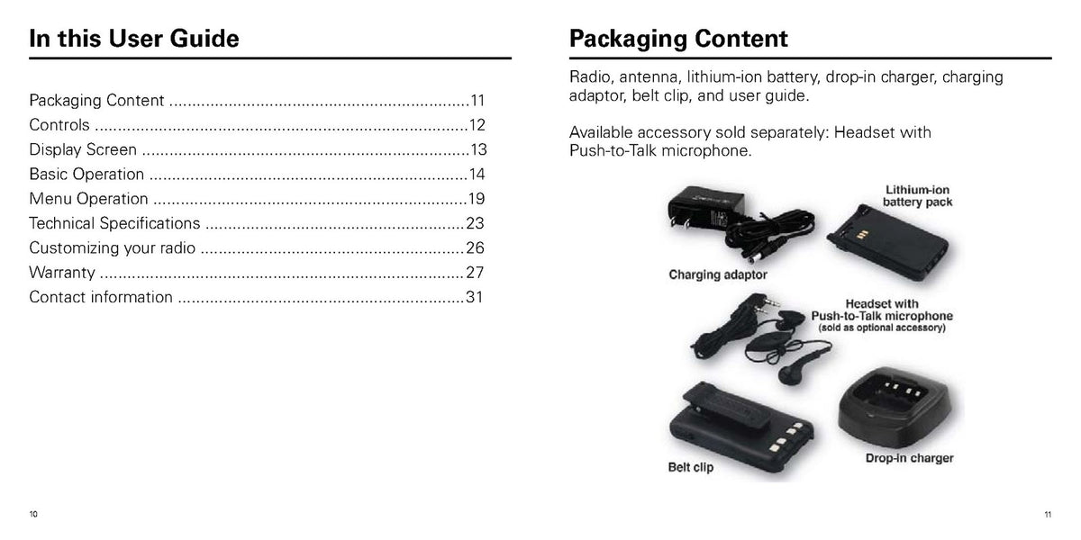OLYMPIA P324 UHF FM 2-Way Radio User Guide Manual - WIRE BOUND - TOUGH COVERS