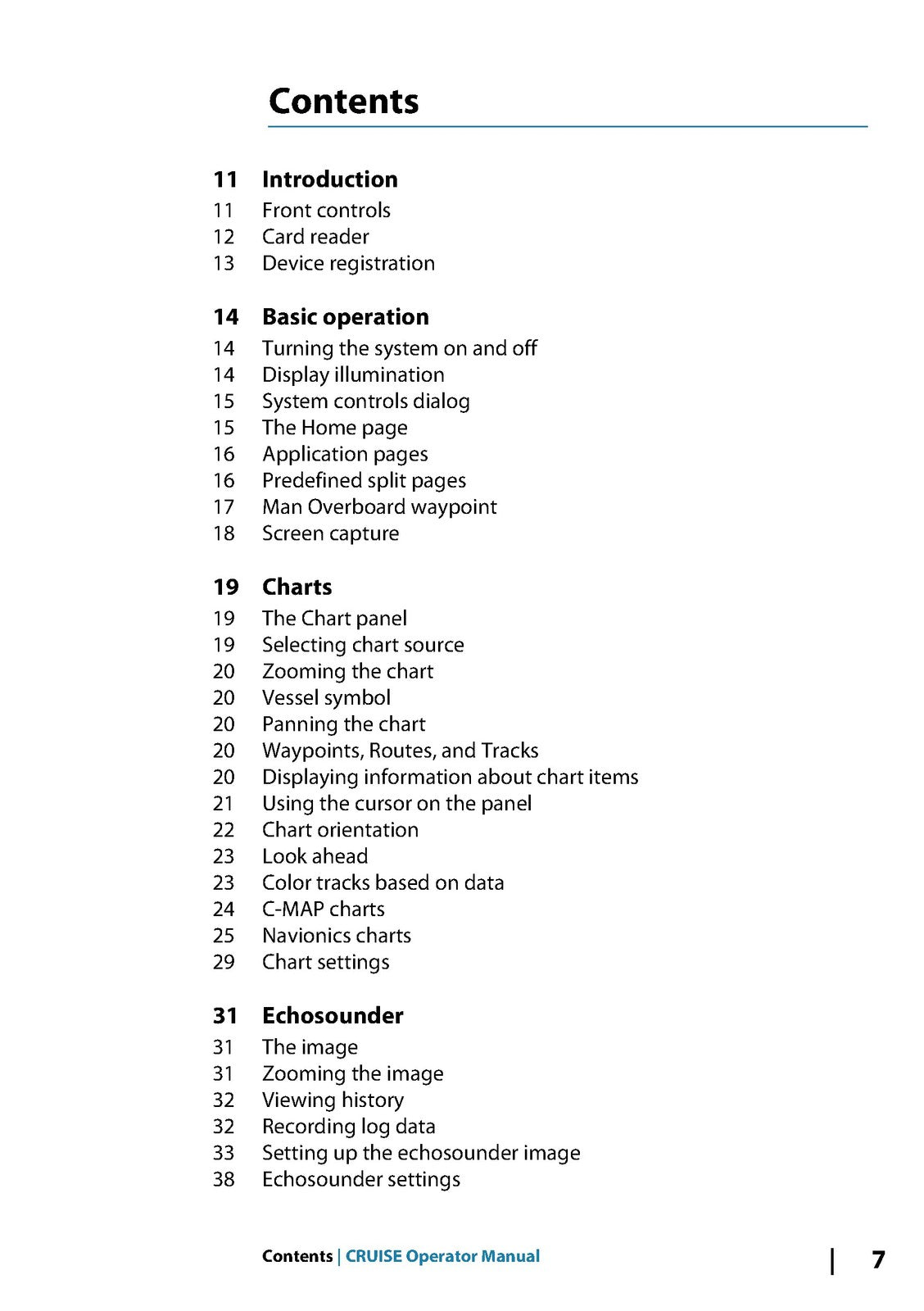 SIMRAD Cruise Chartplotter Operators Manual - STEEL WIRE BOUND - TOUGH COVERS