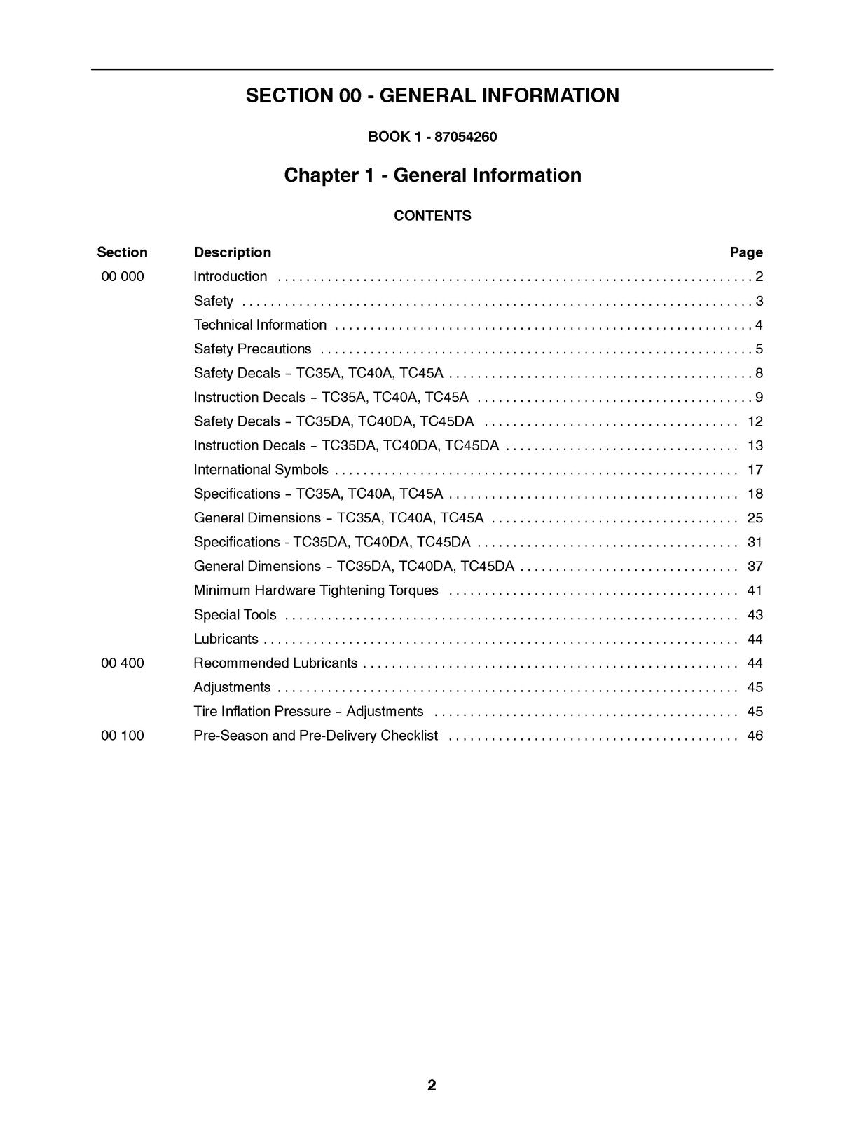 NEW HOLLAND TC35A TC35DA TC40A TC40DA and More Service Manual - WIRE BOUND