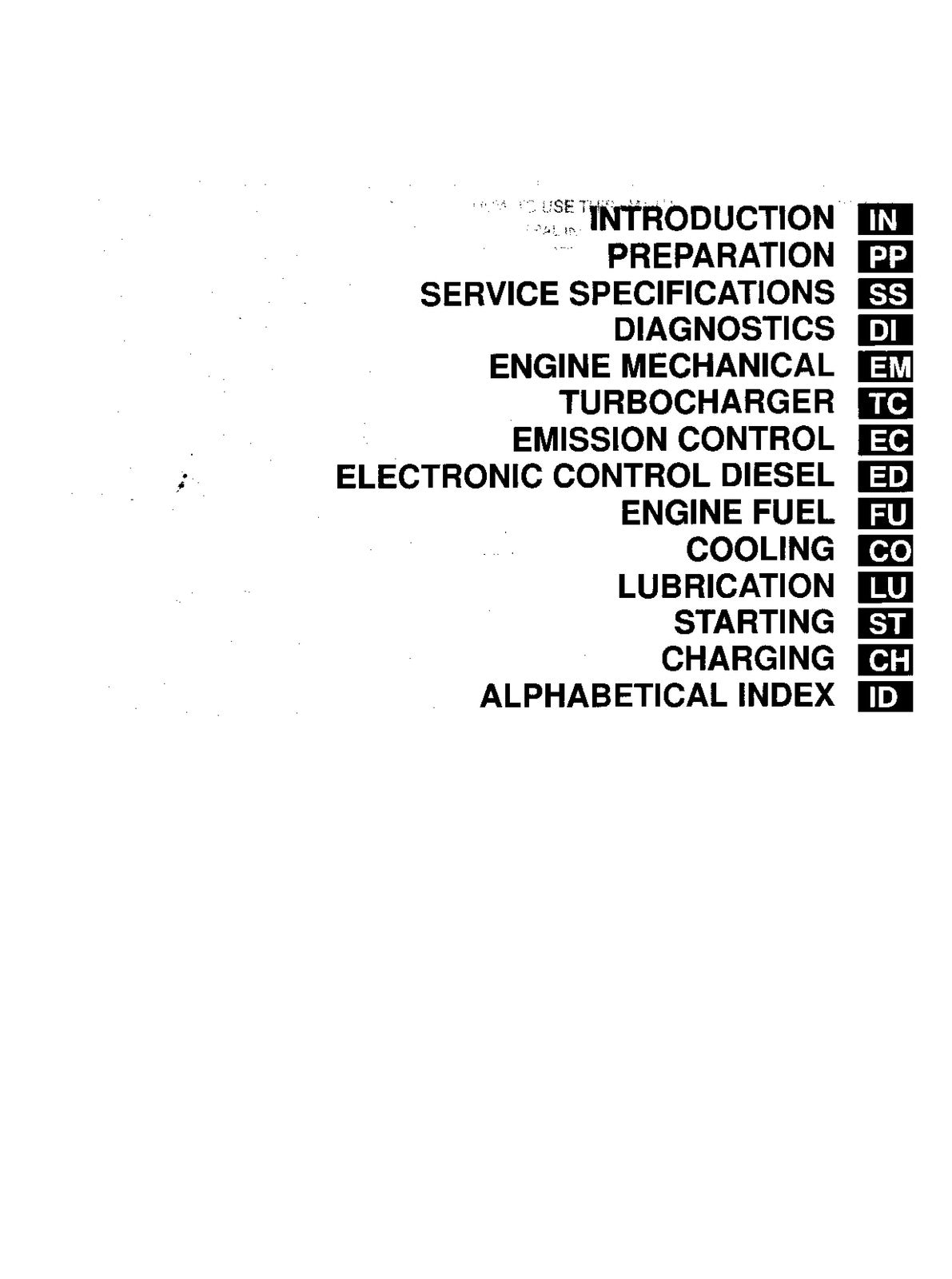 TOYOTA 1KZ-TE Engine Repair Manual 1999 - STEEL WIRE BOUND - PROTECTIVE COVERS