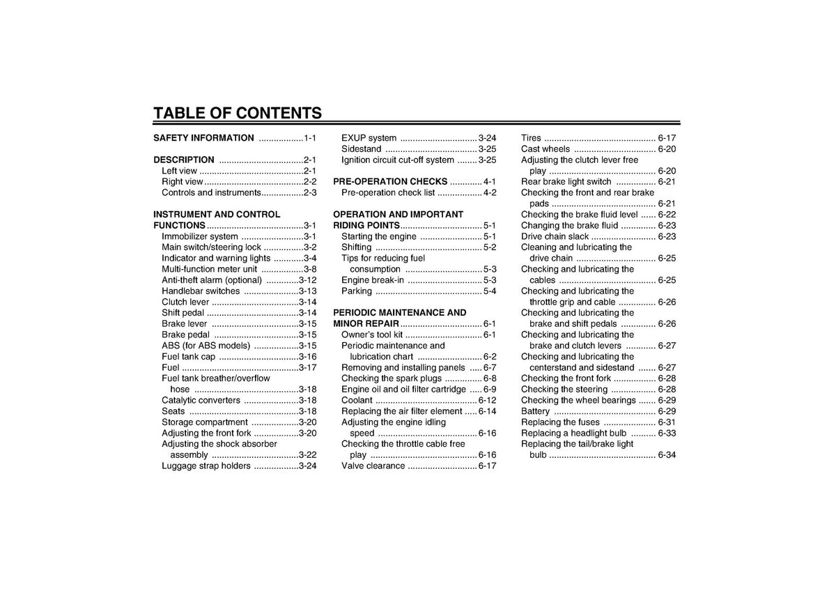YAMAHA FZ1-S FZ1-SA Owners Manual 2007 3C3-28199-E2 - WIRE BOUND - TOUGH COVERS