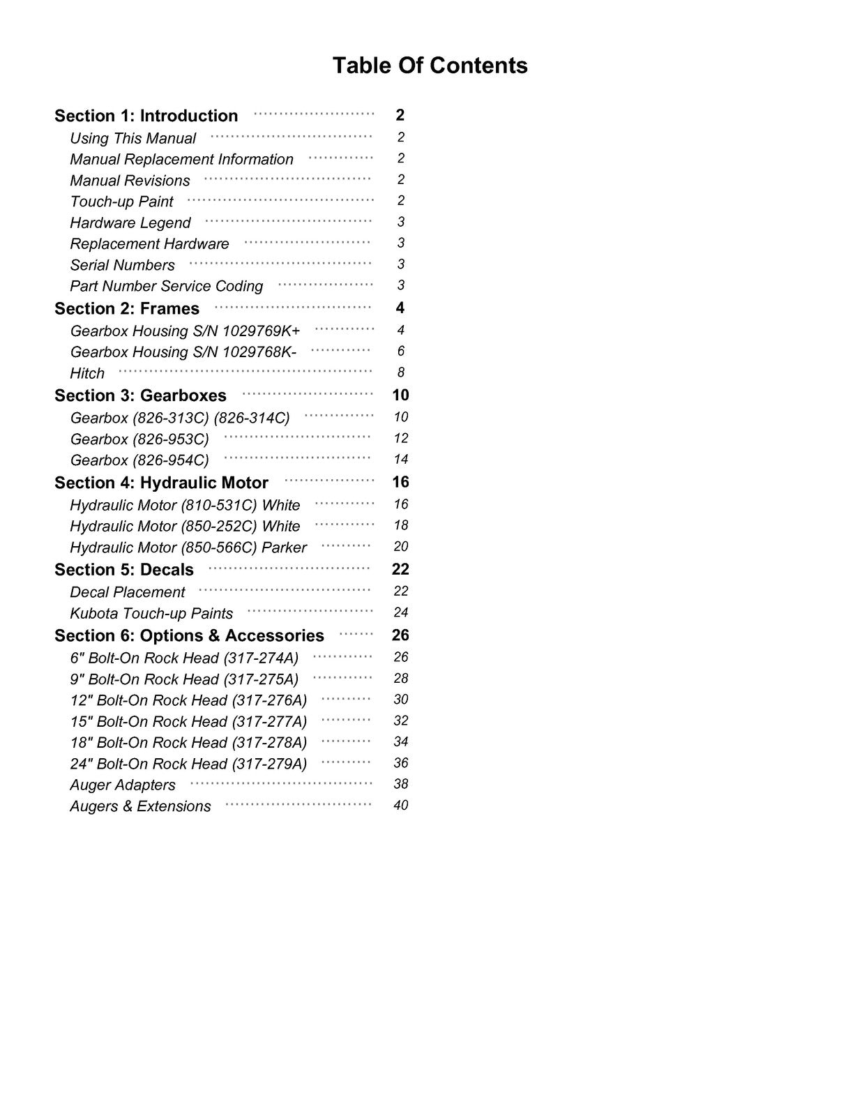 LAND PRIDE SA35 Series Post Hole Diggers Parts Manual 2025 - WIRE BOUND - COVERS