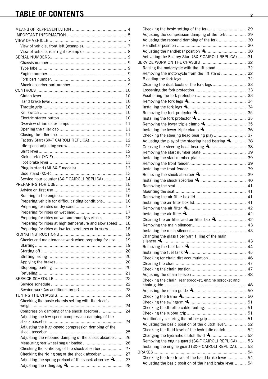 KTM 350 SX-F 350 XC-F Motorcycle Owners Manual 2012 - WIRE BOUND - TOUGH COVERS