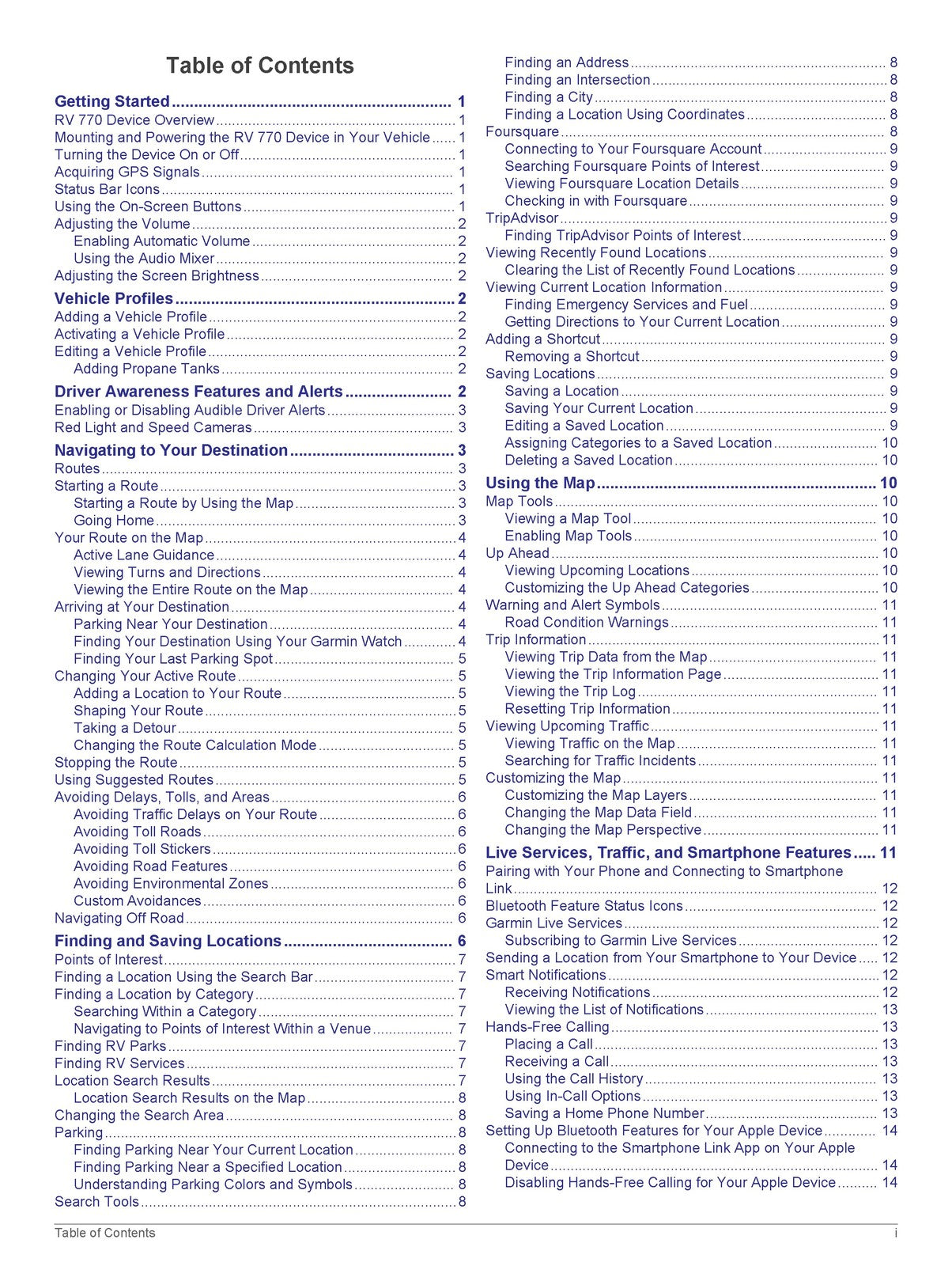 GARMIN RV 770 Owners Manual 2016 - STEEL WIRE BOUND - PROTECTIVE COVERS