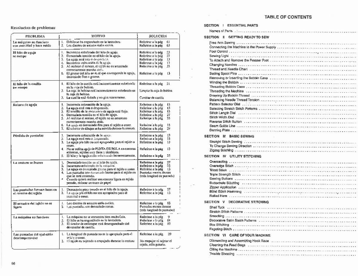 ALFA JF 1018 JF 1022 Sewing Machine Instruction Book Manual - WIRE BOUND
