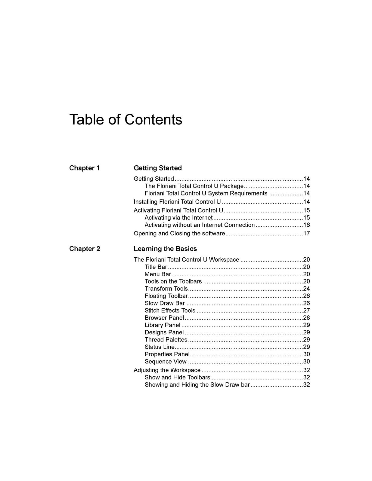 FLORIANI Total Control U Embroidery Software Users Guide 2021 - WIRE BOUND
