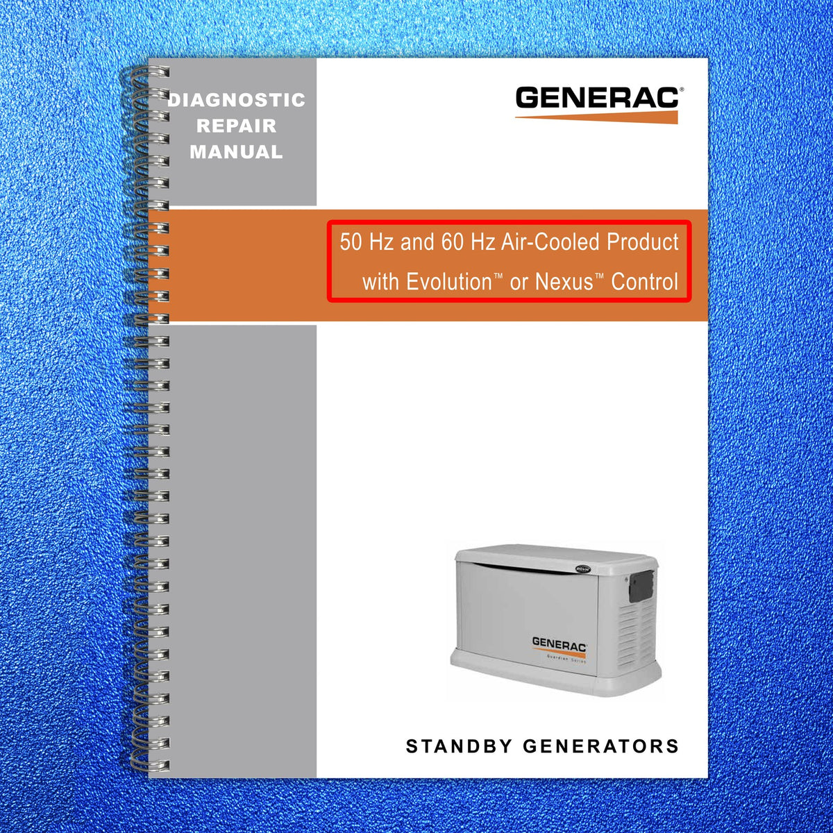 GENERAC Evolution Nexus Synergy 15kW 18kW 20kW EcoGen Service Manual BUNDLE